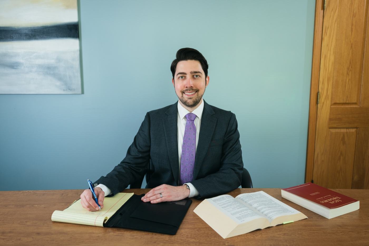Kyle Steenland in the office